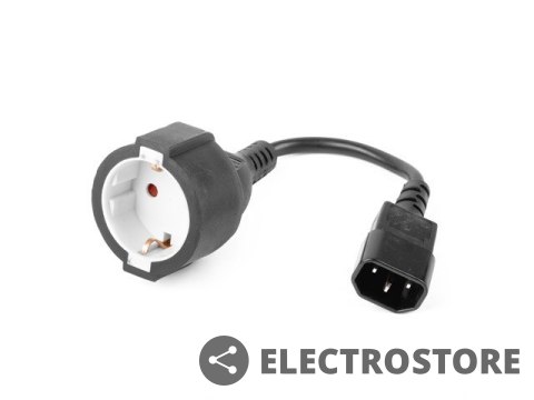 Gembird Adapter zasilania IEC320 C14->SCHUKO(F) 15 cm