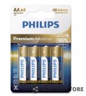 Philips Baterie alkaliczne premium AA x4