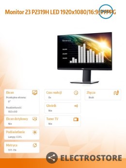 Dell Monitor P2319H 23 cale LED 1920x1080/16:9/5YPPG