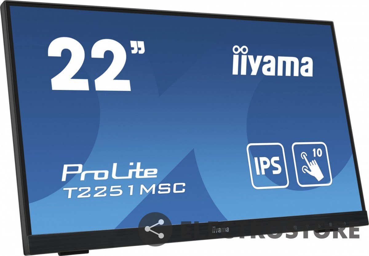IIYAMA Monitor 22 cale T2251MSC-B1 10 PKT.,IPS,HDMI,DP