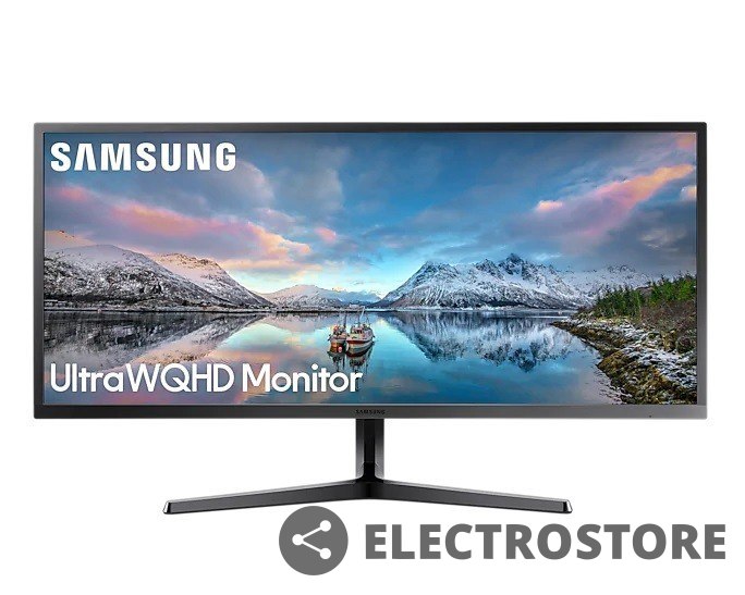 Samsung Monitor 34,5 cala LS34J550WQRXEN VA 3440x1440 Ultra WQHD 21:9 format kinowy 2xHDMI/1xDP 4 ms (GTG) płaski 2 lata d2d Samsung Monitor 34,5 cala LS34J550WQRXEN VA 3440x1440 Ultra WQHD 21:9 format kinowy 2xHDMI/1xDP 4 ms (GTG) płaski 2 lata d2d