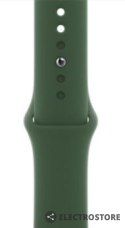 Apple Watch Series 7 GPS, 41mm Koperta z aluminium w kolorze zielonym z paskiem sportowym w kolorze koniczyny - Regular