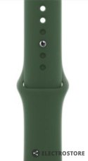 Apple Watch Series 7 GPS, 45mm Koperta z aluminium w kolorze zielonym z paskiem sportowym w kolorze koniczyny - Regular