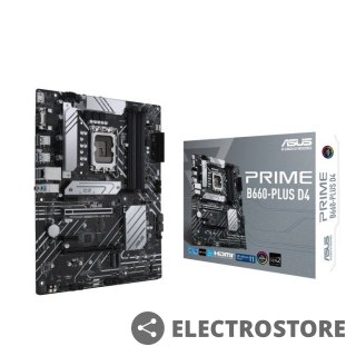 Asus Płyta główna PRIME B660-PLUS D4 s1700 4DDR4 DP/HDMI M.2 ATX