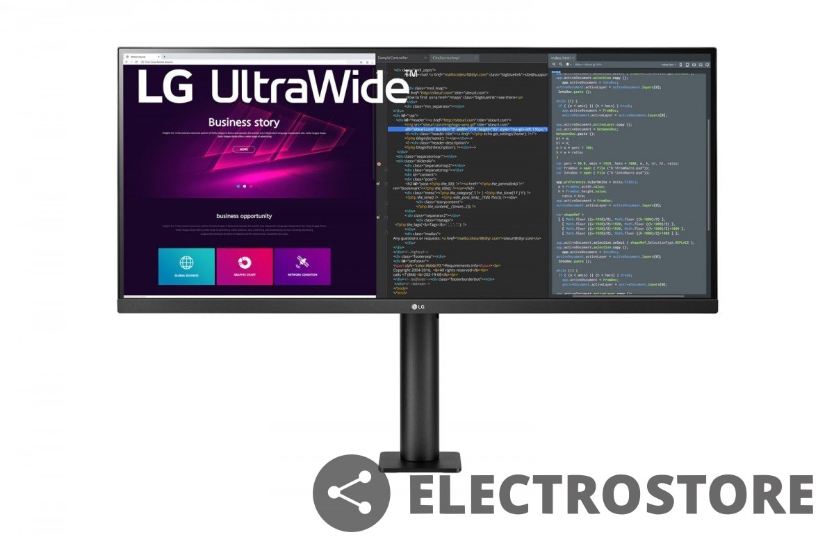 LG Electronics Monitor 34WN780-B 34 cali UltraWide Ergo QHD IPS HDR z FreeSync i głośnikami