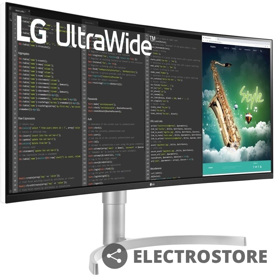 LG Electronics Monitor 35 cali 35WN75C-W 21:9 QHD Curved USB-C FreeSyn LG Electronics Monitor 35 cali 35WN75C-W 21:9 QHD Curved USB-C FreeSyn