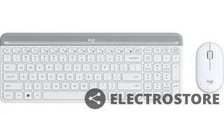 Logitech Klawiatura i mysz bezprzewodowa MK470 920-009205 biała