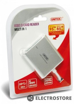 Unitek CZYTNIK KART PAMIĘCI ALL-IN-ONE USB 3.0; Y-9313