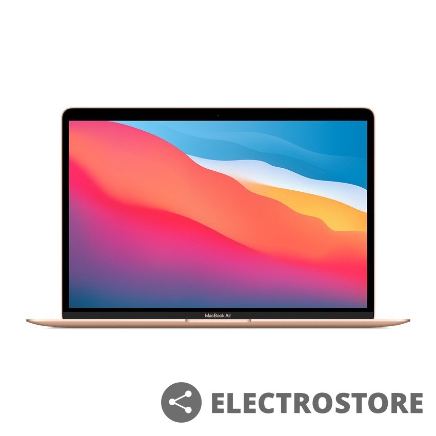 Apple MacBook Air 13,3 cali: M1 8/7, 8GB, 256GB - Złoty