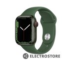 Apple Watch Series 7 GPS + Cellular, 41mm Koperta z aluminium w kolorze zielonym z paskiem sportowym w kolorze koniczyny - Regular