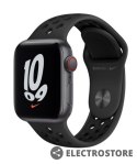 Apple Watch Nike SE GPS + Cellular, 40mm koperta z aluminium w kolorze gwiezdnej szarości z paskiem sportowym w kolorze antracyt/czarn