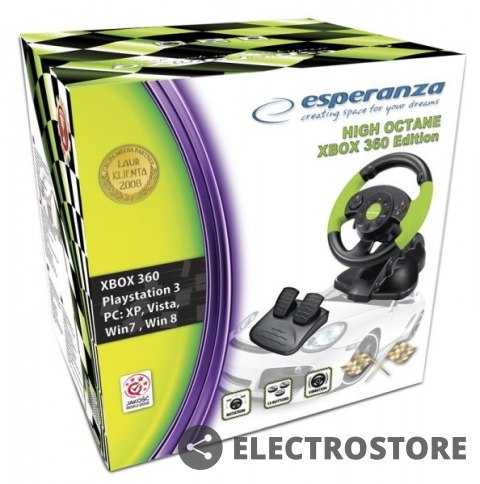 Esperanza KIEROWNICA EG104 PC/PS3 X-BOX 360, VIBRATION FOR Esperanza KIEROWNICA EG104 PC/PS3 X-BOX 360, VIBRATION FOR