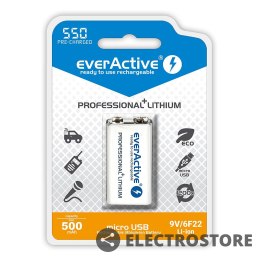 EverActive Akumulator 6F22/9V Li-ion 550 mAh 1 szt.