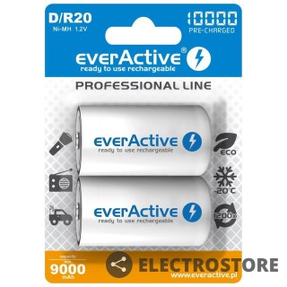 EverActive Akumulatorki R20/D NI-MH 10000 mAh 2 szt. ready to use