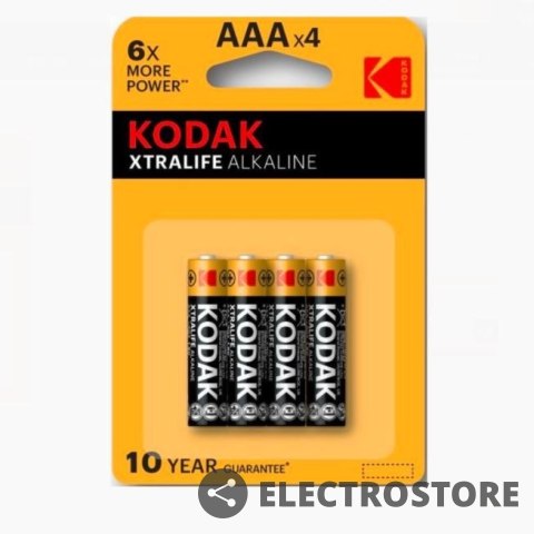 Kodak Baterie XTRALIFE Alkaline AAA (LR3) - blister 4szt
