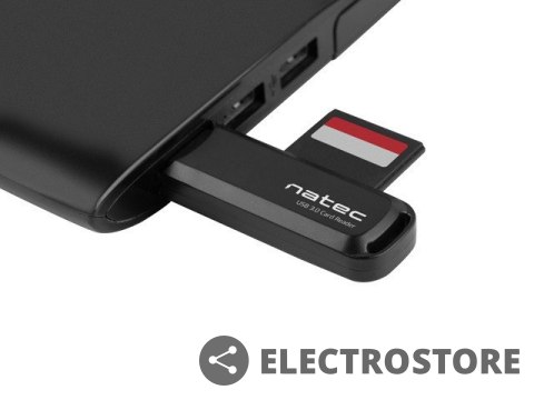 Natec Czytnik kart pamięci Scarab 2 SD/Micro SD, USB 3.0 Czarny Natec Czytnik kart pamięci Scarab 2 SD/Micro SD, USB 3.0 Czarny