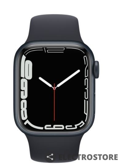 Apple Watch Series 7 GPS + Cellular, 41mm Koperta z aluminium w kolorze północy z paskiem sportowym w kolorze północy - Regular