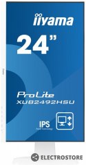 IIYAMA Monitor 23.8 cala XUB2492HSU-W1 IPS,HDMI,DP,USB,Biały,PIVOT