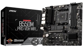 MSI Płyta główna B550M PRO-VDH WIFI AM4 4DDR4 HDMI/DP/VGA M.2 mATX