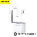 AWEI Słuchawki Bluetooth T28 TWS+stacja dokująca Białe