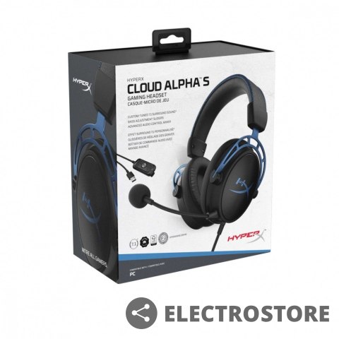 HyperX Zestaw słuchawkowy dla graczy Cloud Alpha S niebieski HyperX Zestaw słuchawkowy dla graczy Cloud Alpha S niebieski