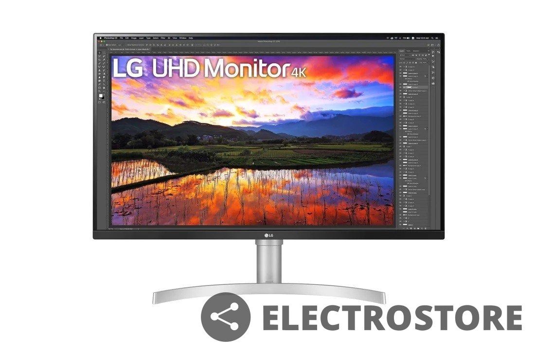 LG Electronics Monitor LG 32UN650-W 31.5" 4K IPS HDR 10 z wbudowanymi głośnikami