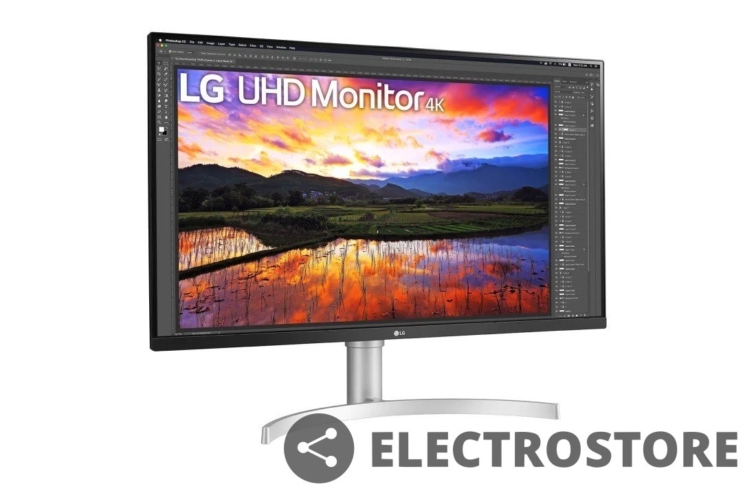 LG Electronics Monitor LG 32UN650-W 31.5" 4K IPS HDR 10 z wbudowanymi głośnikami