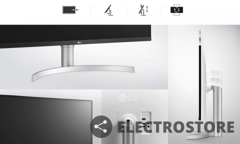 LG Electronics Monitor LG 32UN650-W 31.5" 4K IPS HDR 10 z wbudowanymi głośnikami LG Electronics Monitor LG 32UN650-W 31.5" 4K IPS HDR 10 z wbudowanymi głośnikami