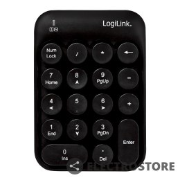 LogiLink Bezprzewodowa klawiatura numeryczna, 18 klawiszy, 2.4GHz