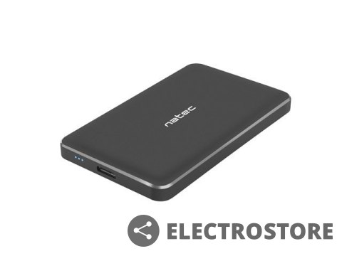 Natec Kieszeń zewnętrzna HDD/SSD Sata Oyster Pro 2,5cala USB 3.0 czarna aluminium slim Natec Kieszeń zewnętrzna HDD/SSD Sata Oyster Pro 2,5cala USB 3.0 czarna aluminium slim