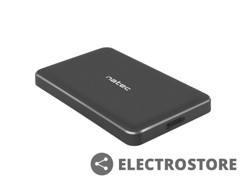 Natec Kieszeń zewnętrzna HDD/SSD Sata Oyster Pro 2,5cala USB 3.0 czarna aluminium slim Natec Kieszeń zewnętrzna HDD/SSD Sata Oyster Pro 2,5cala USB 3.0 czarna aluminium slim