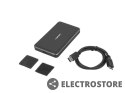 Natec Kieszeń zewnętrzna HDD/SSD Sata Oyster Pro 2,5cala USB 3.0 czarna aluminium slim