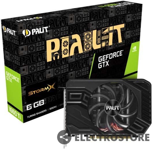 Palit Karta graficzna GeForce GTX 1660 Ti StormX 6GB GDDR6 192bit HDMI/DP/DVI-D