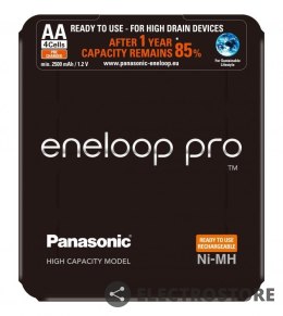 Panasonic Akumulator PRO AA 2500mAh 4szt. slide pack