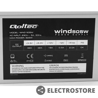 Qoltec Zasilacz ATX Wind 505W (bulk)