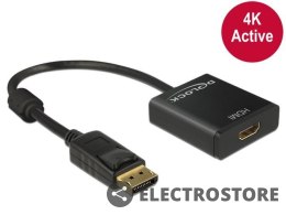 Delock Adapter Displayport(M)->HDMI(F) Aktywny 4K Black