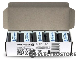 EverActive Bateria alkaliczna R9/6LR61 9V PRO ALKALINE, Opakowanie 10 szt.