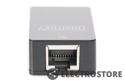 Digitus Przedłużacz/Extender USB 1.1 po skrętce Cat.5e/6 UTP/SFP do 45m, czarny, 20cm Digitus Przedłużacz/Extender USB 1.1 po skrętce Cat.5e/6 UTP/SFP do 45m, czarny, 20cm