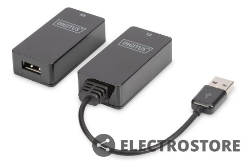 Digitus Przedłużacz/Extender USB 1.1 po skrętce Cat.5e/6 UTP/SFP do 45m, czarny, 20cm Digitus Przedłużacz/Extender USB 1.1 po skrętce Cat.5e/6 UTP/SFP do 45m, czarny, 20cm