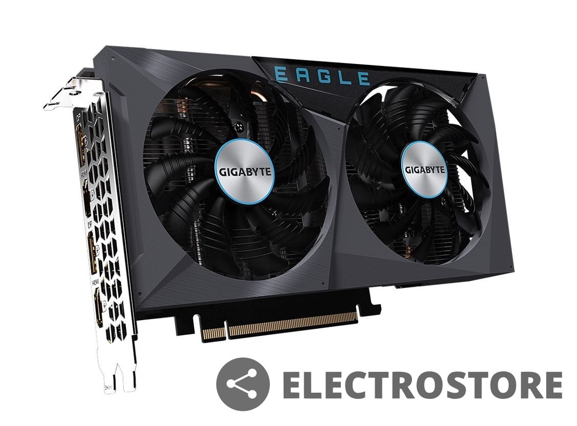 Gigabyte Karta graficzna GeForce RTX 3050 Eagle OC 8GB GDDR6 128bit 2DP/2HDMI Gigabyte Karta graficzna GeForce RTX 3050 Eagle OC 8GB GDDR6 128bit 2DP/2HDMI