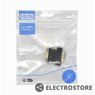 TB Adapter DVI M - VGA F pozłacany, 24+5/15 pin