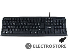 Tracer Klawiatura Maverick Black USB + PS2 Adapter