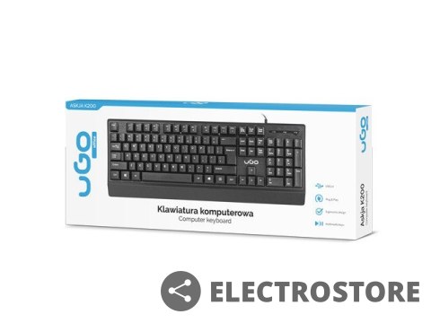 UGo Klawiatura Askja K200 czarna UGo Klawiatura Askja K200 czarna