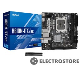 ASRock Płyta główna H610M-ITX/ac s1700 2DDR4 DP/HDMI M.2 mini-ITX