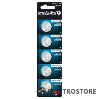 EverActive Bateria litowa CR2016 blister 5 szt.