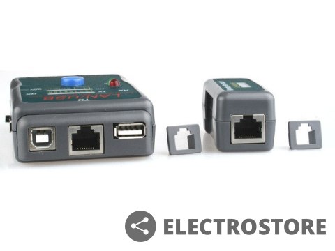 Gembird Tester diodowy kabli RJ4 5,RJ11,UTP,STP,USB AA/AB Gembird Tester diodowy kabli RJ4 5,RJ11,UTP,STP,USB AA/AB