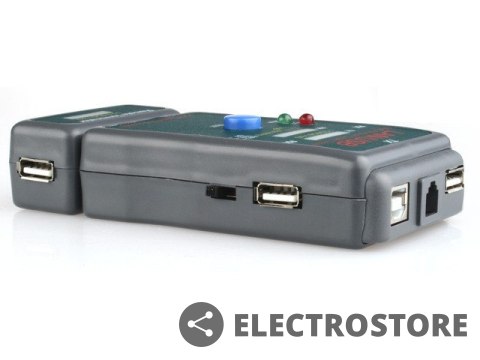 Gembird Tester diodowy kabli RJ4 5,RJ11,UTP,STP,USB AA/AB Gembird Tester diodowy kabli RJ4 5,RJ11,UTP,STP,USB AA/AB