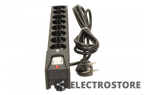 Lestar Listwa przeciwprzepięciowa LXA 816, 3L, 3,0m, czarna Lestar Listwa przeciwprzepięciowa LXA 816, 3L, 3,0m, czarna