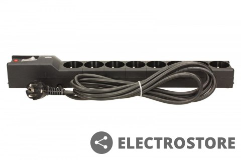 Lestar Listwa przeciwprzepięciowa LXA 816, 3L, 3,0m, czarna Lestar Listwa przeciwprzepięciowa LXA 816, 3L, 3,0m, czarna