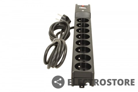 Lestar Listwa przeciwprzepięciowa LXA 816, 3L, 3,0m, czarna Lestar Listwa przeciwprzepięciowa LXA 816, 3L, 3,0m, czarna
